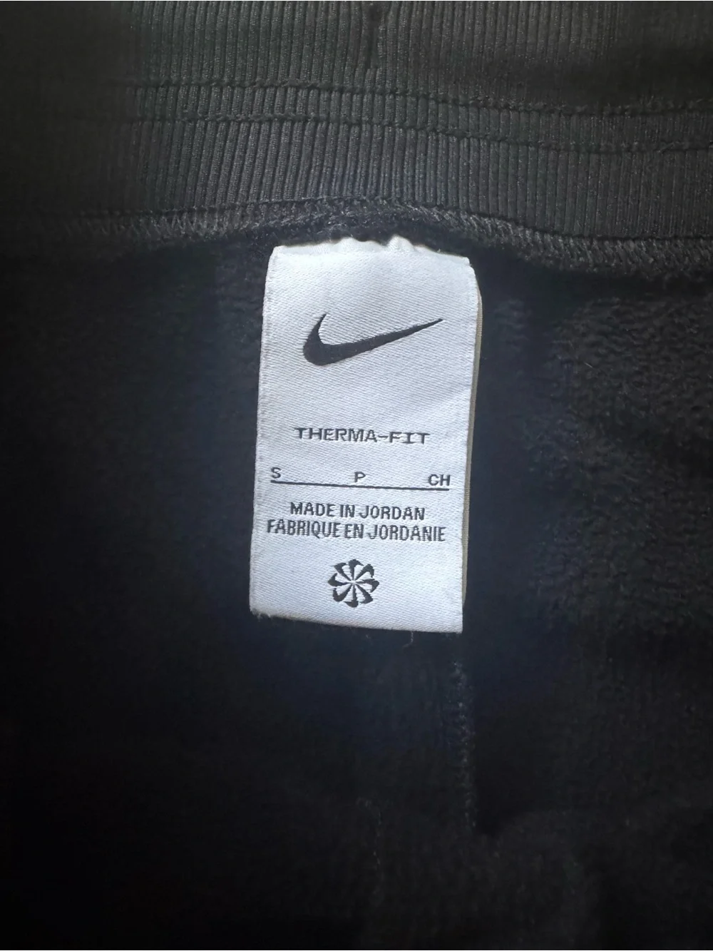 Nike Therma-FIT Black Fleece Joggers Sweatpants Pinwheel Swoosh